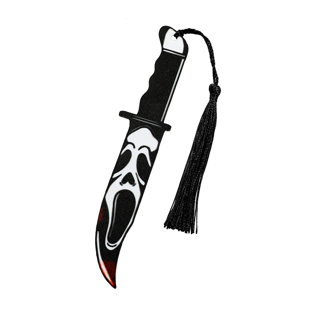 Horror Movie Acrylic Bookmark with Black Tassel