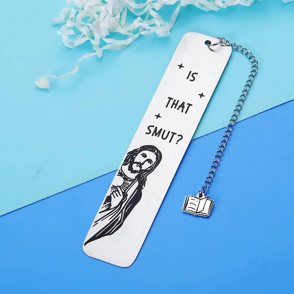 "Is That Smut?" Funny Metal Bookmark