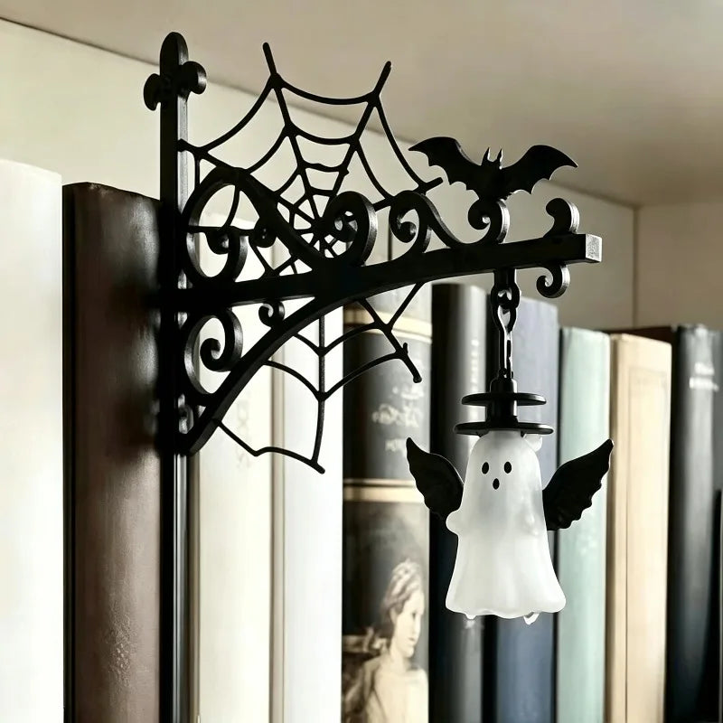 Vintage Gothic Bookshelf Lantern – Warm Reading Light