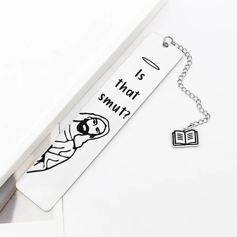 "Is That Smut?" Funny Metal Bookmark
