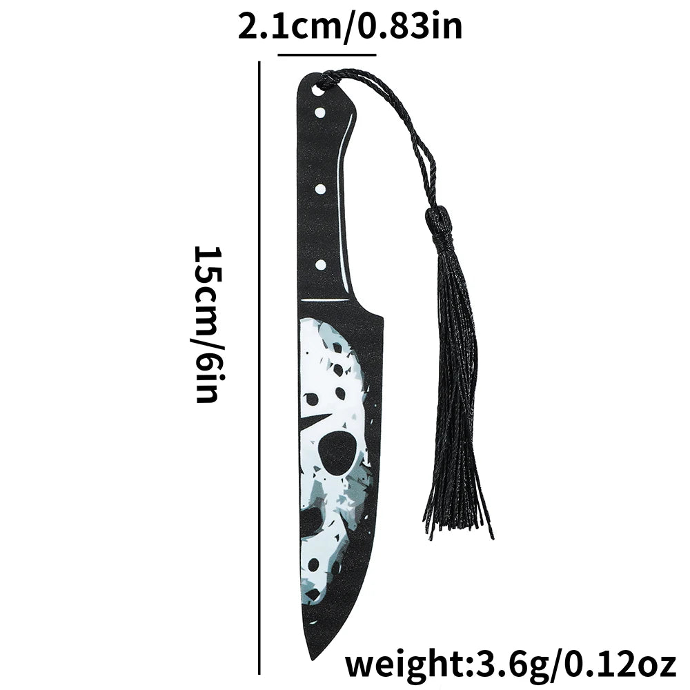 Horror Movie Acrylic Bookmark with Black Tassel