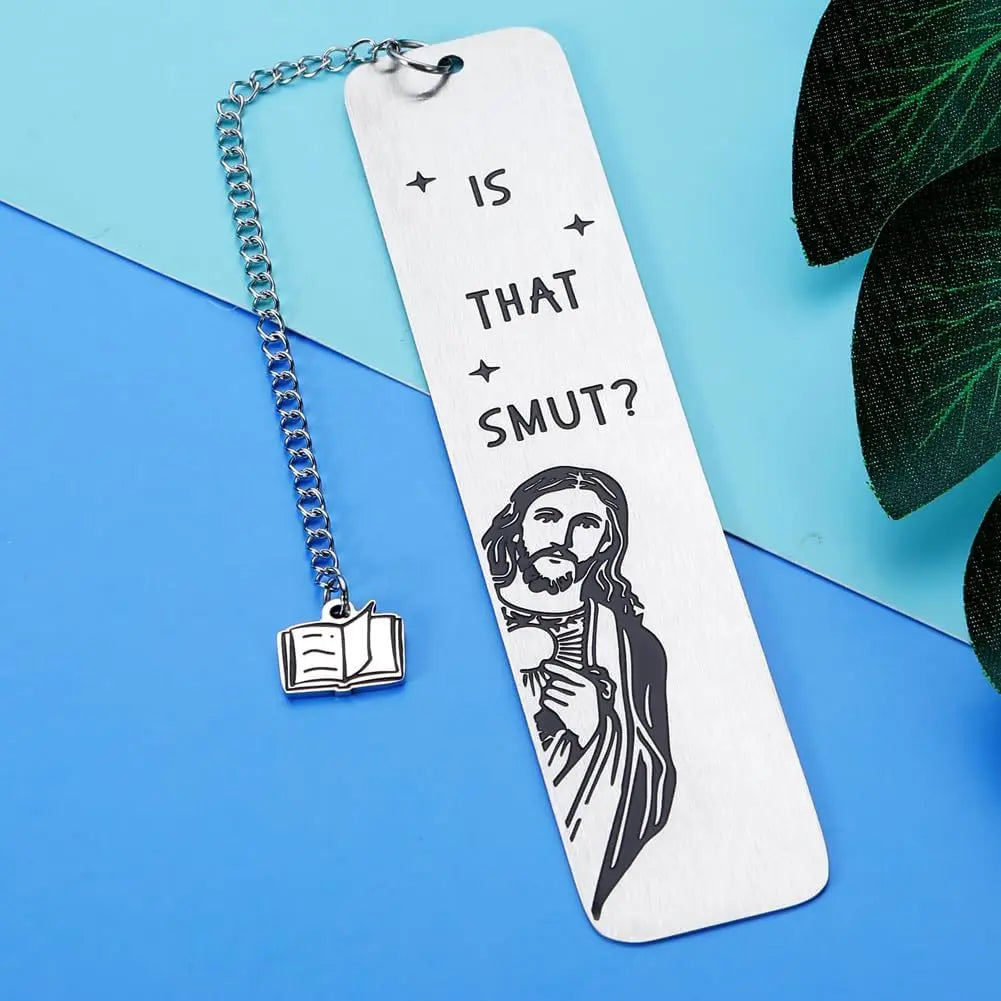 "Is That Smut?" Funny Metal Bookmark
